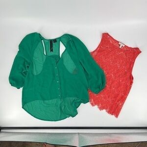 BUNDLE TOPS: DELIA*S AND PETTICOAT ALLEY